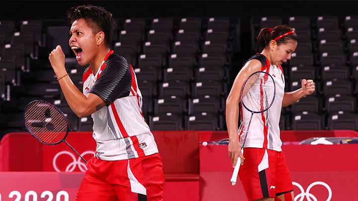 Singkirkan China, Greysia/Apriyani ke Semifinal Bulutangkis Olimpiade Tokyo